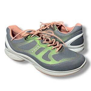 ECCO Women's Biom Fjuel Racer Green/Gray Iridescent Lace-Up Shoes